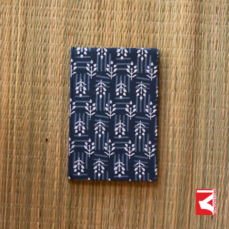 Blue Floral Rectangle Notebook