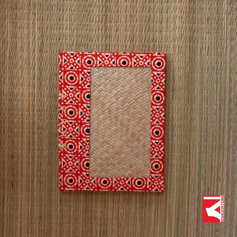 Red Geometrical Sitolpati Notebook